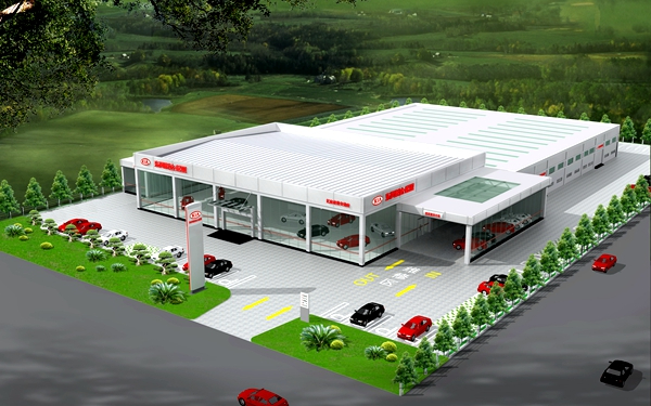 廊坊東風起亞汽車4S店設計