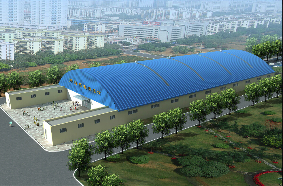 開達熱電拱棚游泳館工程