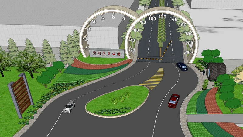 北京澎湃汽車城大門工程