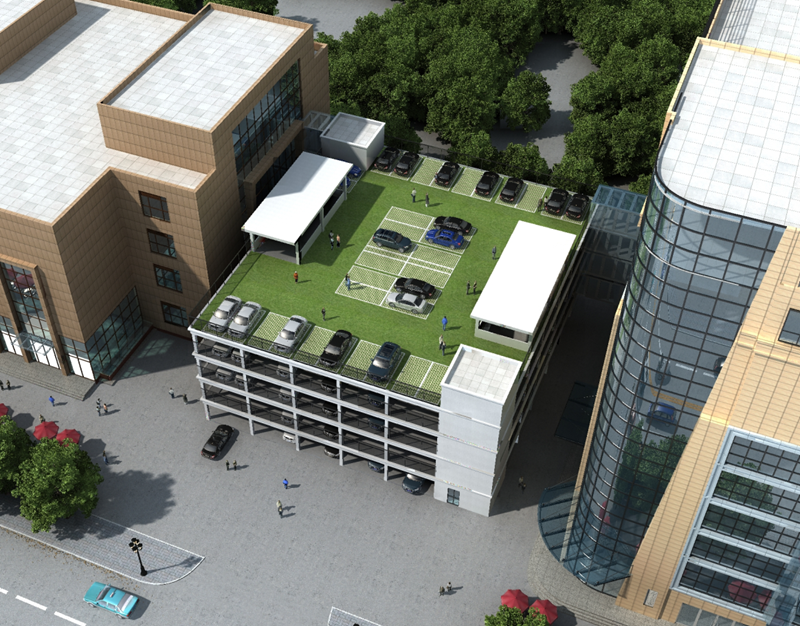 北京瑞城大廈停車樓設計