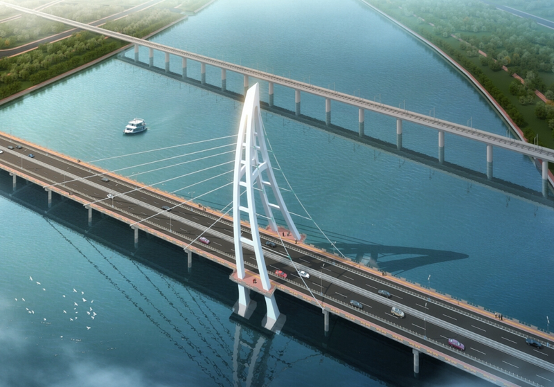 煙臺金山灣大橋工程